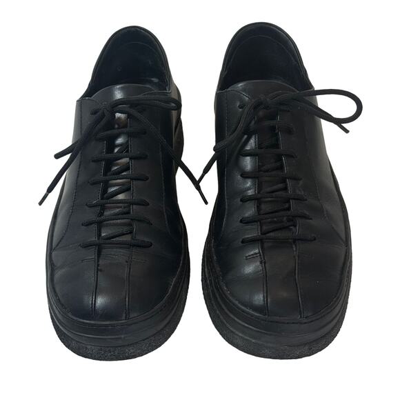 Gucci Other - Gucci Black Leather Lace Up Oxford Sneakers Mens 8 / 9.5 US Comfort Casual Logo